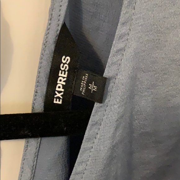 Express Gray Crop Top - Picture 3 of 5